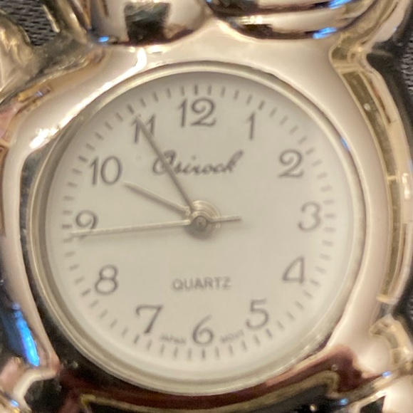 Pig Watch keychain! By Osinock Silver pig watch with chain & clasp - Picture 2 of 4